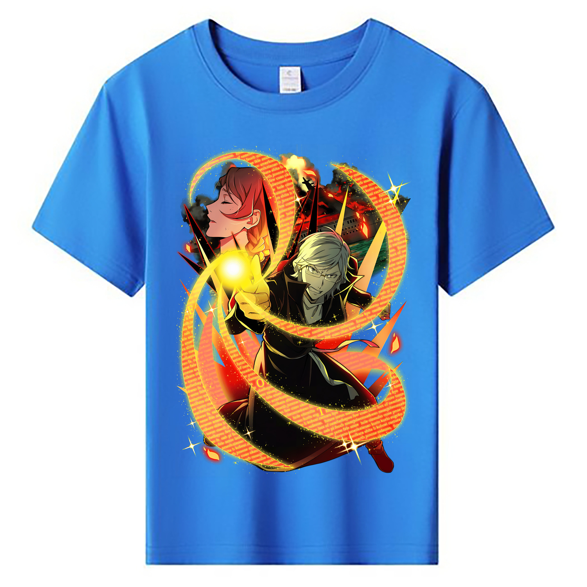 （画像用） 文豪ストレイドッグス Bungo Stray Dogs 綿100％キッズTシャツ（フロントプリント）
